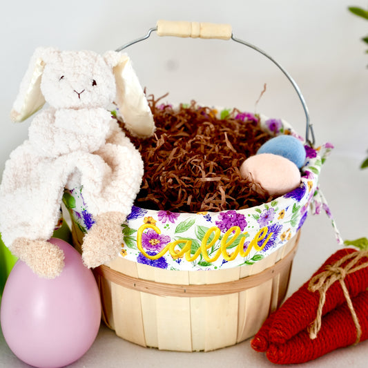 Personalized Easter Basket, Plum Petals Classic Easter, PM