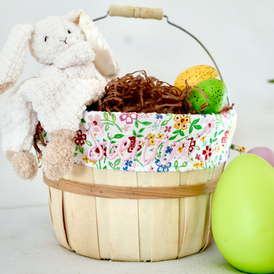 Personalized Easter Basket, Blooming Bright, PM