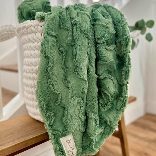 Basil Green Glacier Adult Throw Blanket