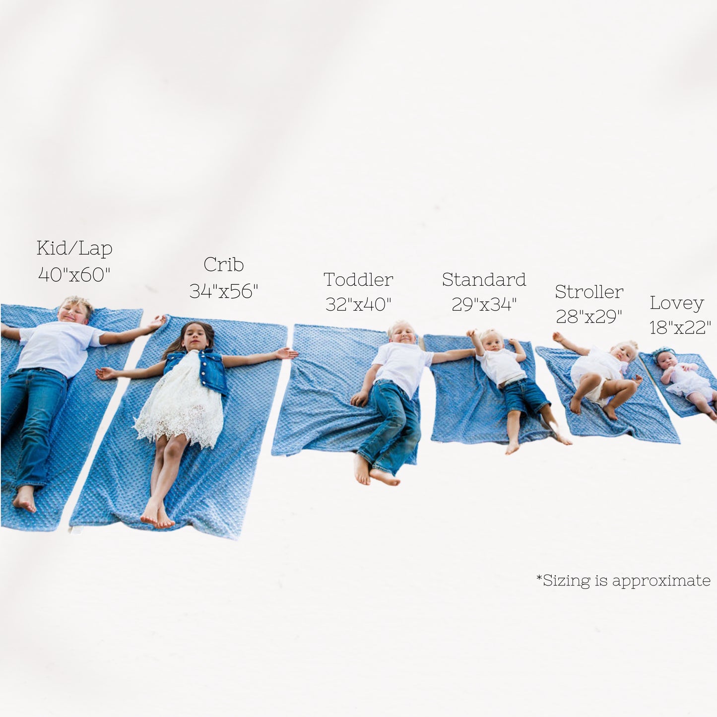 Personalized Blue Floral Vintage Blanket