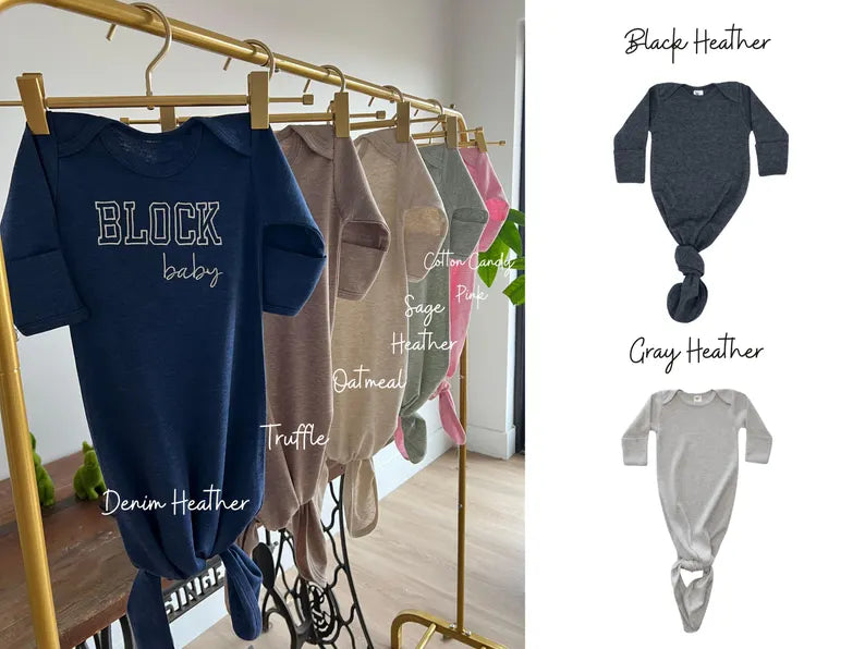 Newborn Knot Gown & Beanie