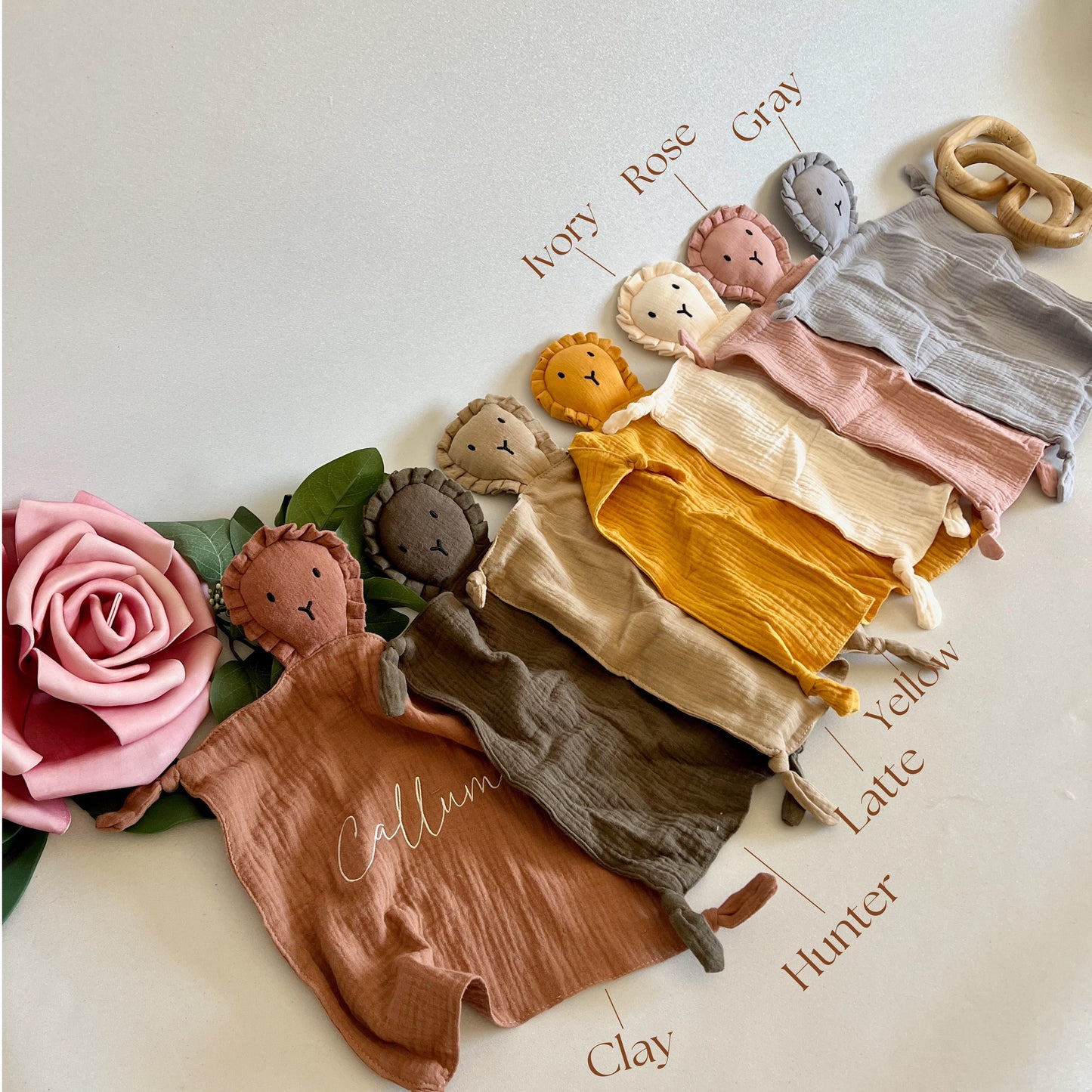 Personalized Lion Lovey, Baby Shower, Small Security Blanket, Personalized Blanket, Security Blanket, Embroidered Baby Gift