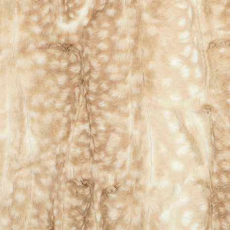 Beige Fawn Minky Brown Baby Blanket - Personalized