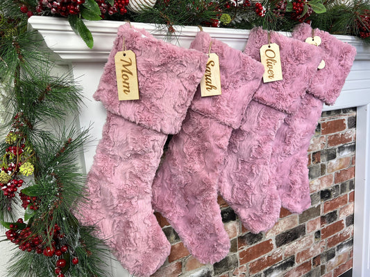 Woodrose Christmas Stocking - Personalized