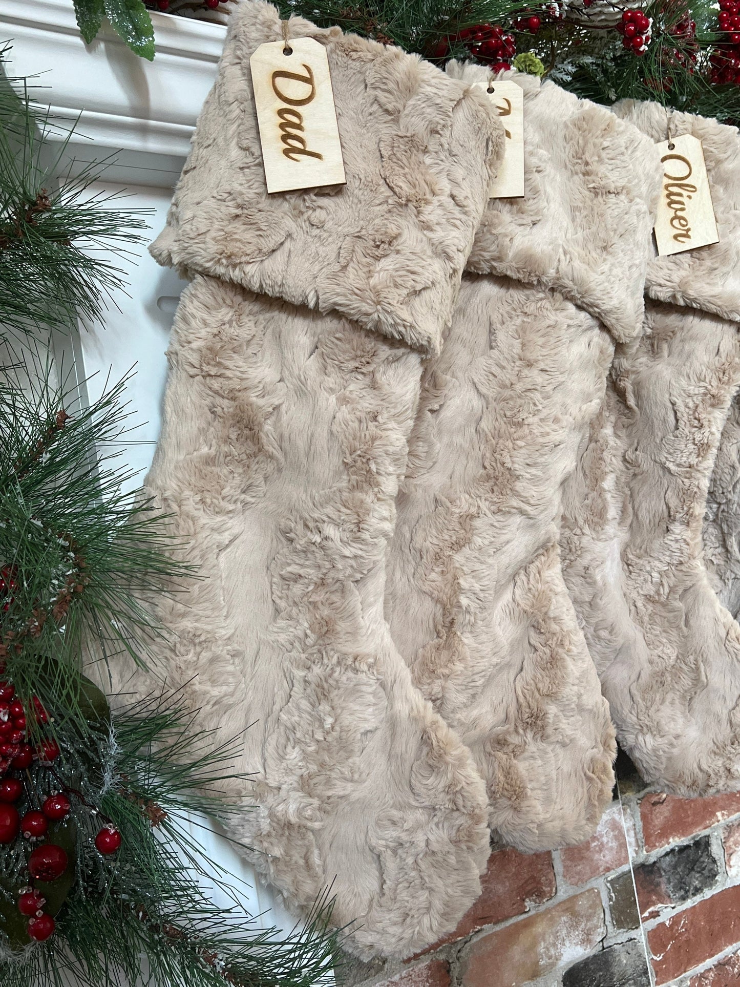 Latte Glacier Christmas Stocking - Personalized