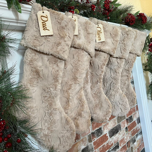 Latte Glacier Christmas Stocking - Personalized