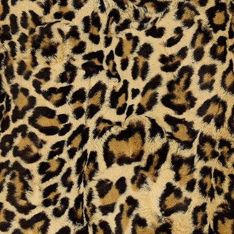 Leopard Sand Minky Baby Blanket - Personalized
