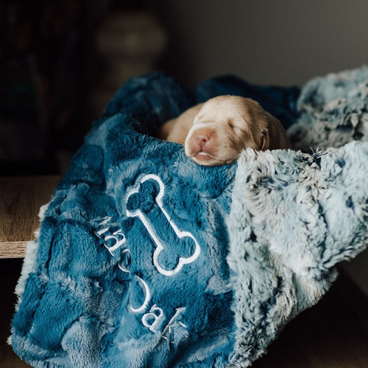 Icy Morn Wild Rabbit Minky Pet Blanket - Personalized