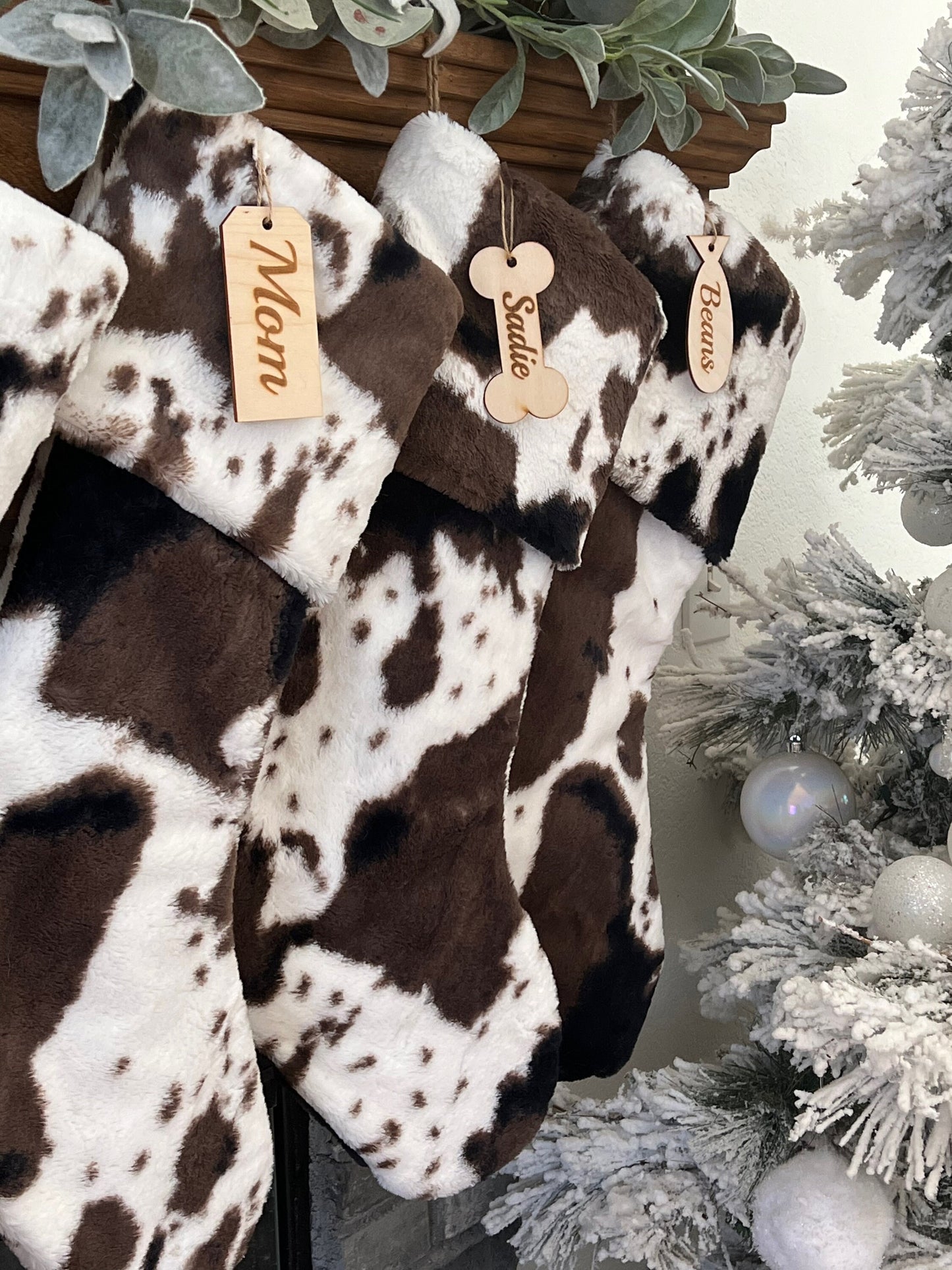 Cow Mud Pie Pony Christmas Stocking - Personalized