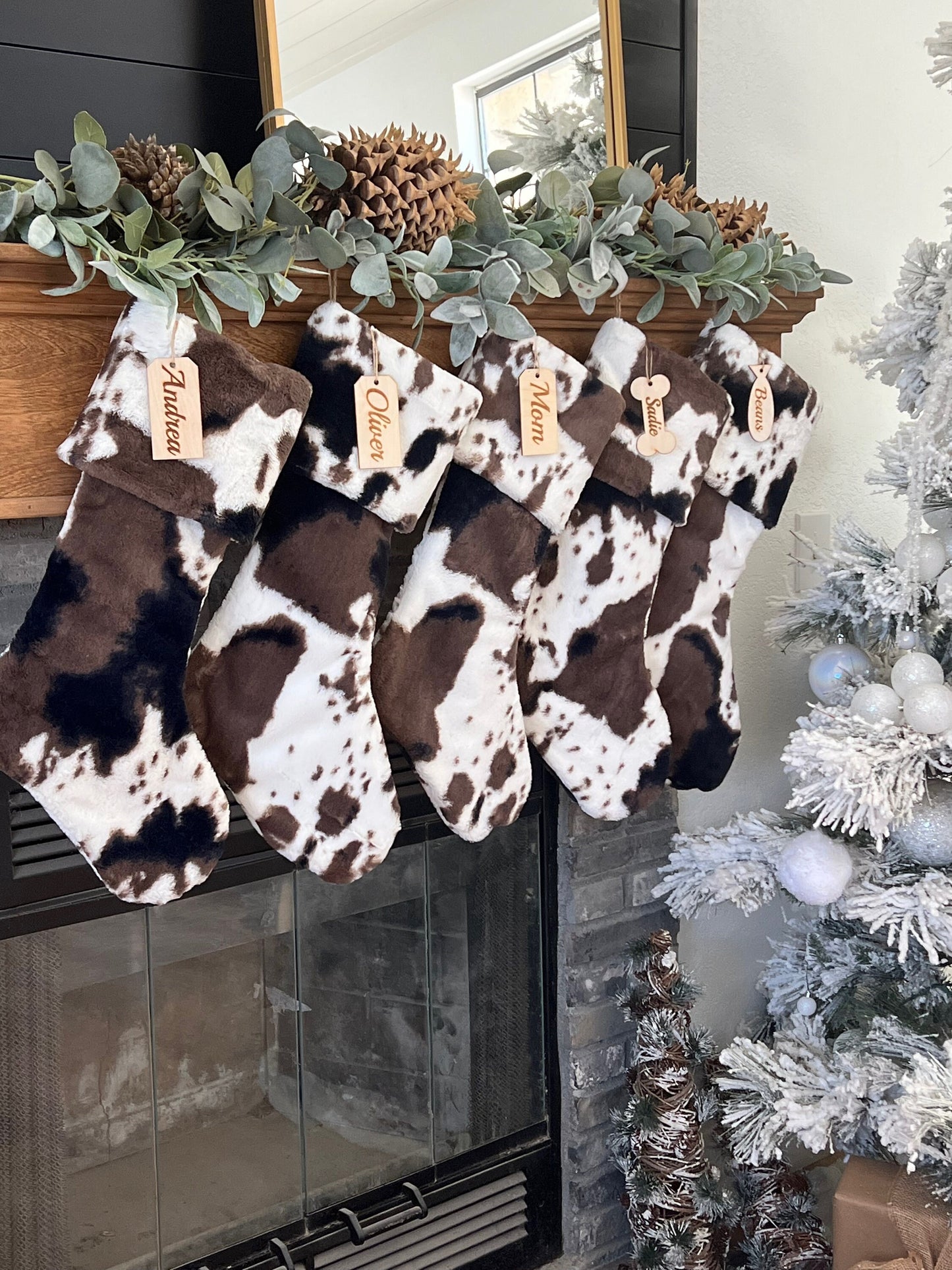 Cow Mud Pie Pony Christmas Stocking - Personalized