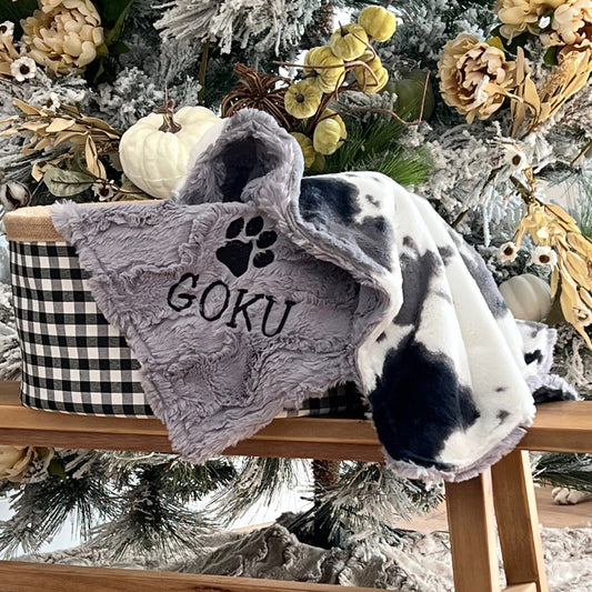 Storm Pony Minky Pet Blanket - Personalized