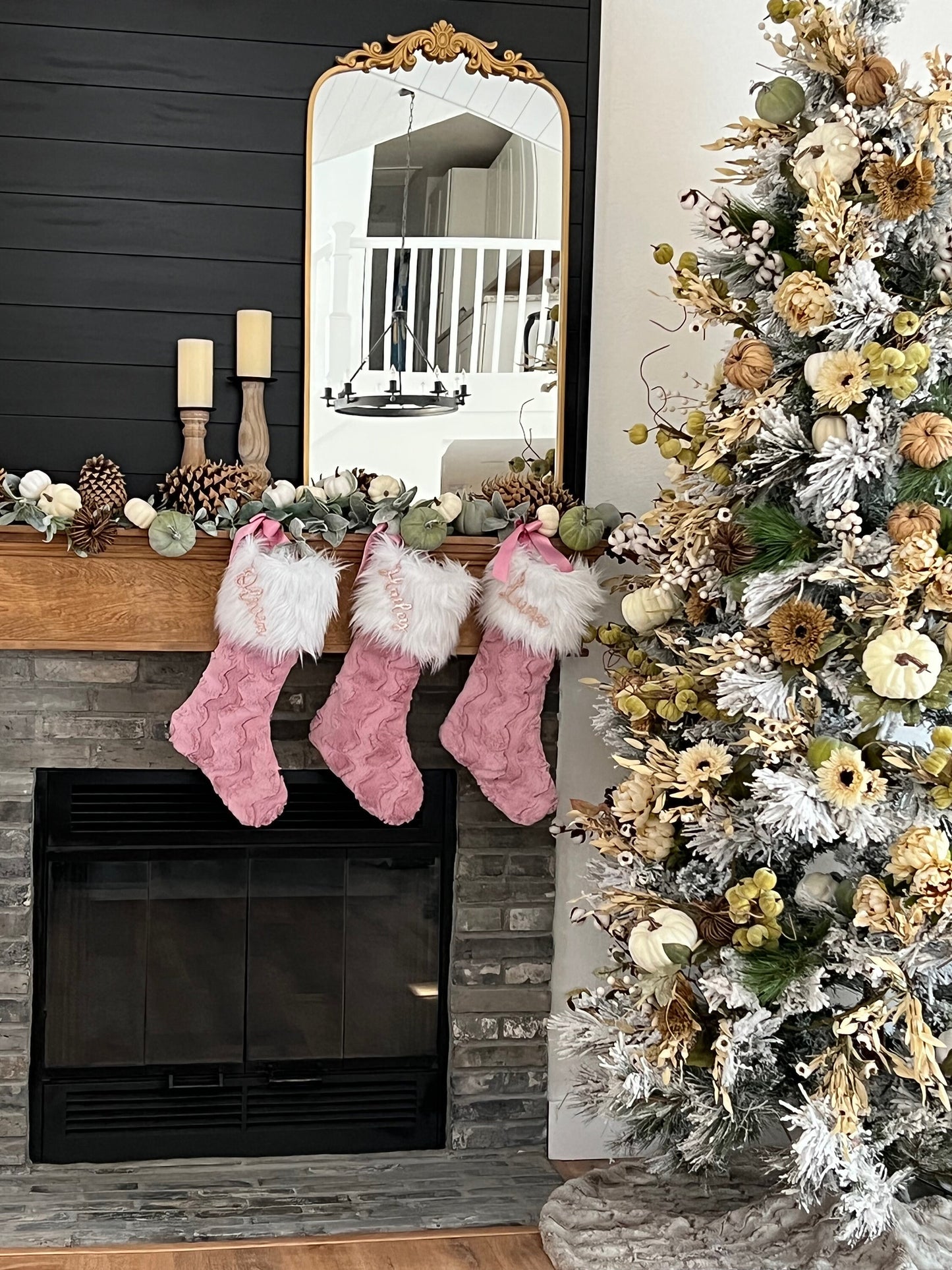 Woodrose Glacier Christmas Stocking - Personalized