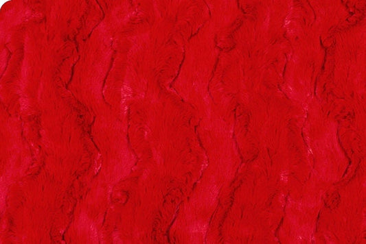 Cardinal Red Glacier Ultra Soft Adult Minky Throw Blanket