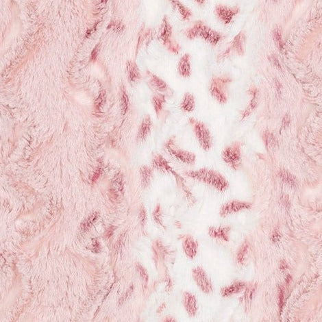 Wildrose Lynx Minky Baby Blanket - Pink Baby Shower Gift - Personalized