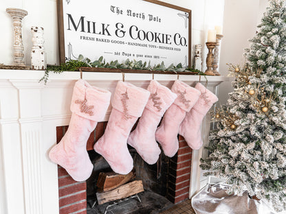 Baby Pink Seal Christmas Stocking - Personalized