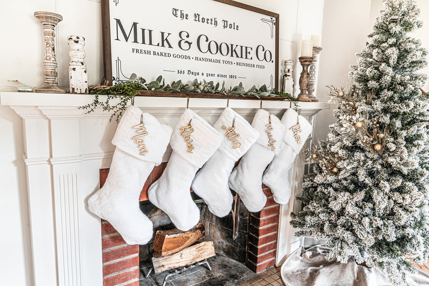 White Seal Christmas Stocking - Personalized