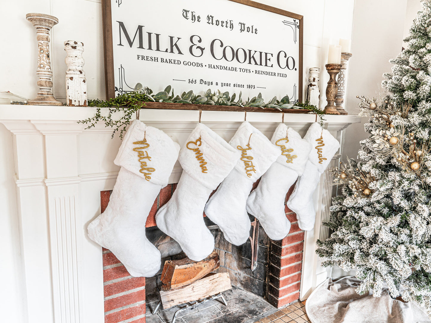 White Seal Christmas Stocking - Personalized