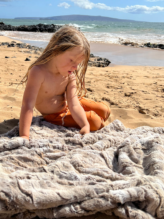 Personalized Adult Sand Shell Blanket