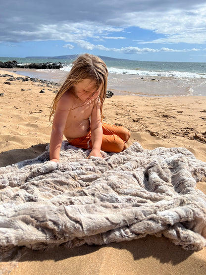 Personalized Adult Sand Shell Blanket