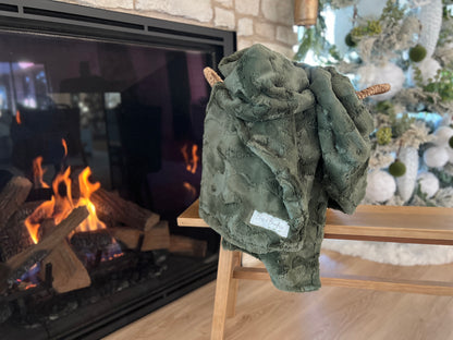 Personalized Adult Chive Green Blanket