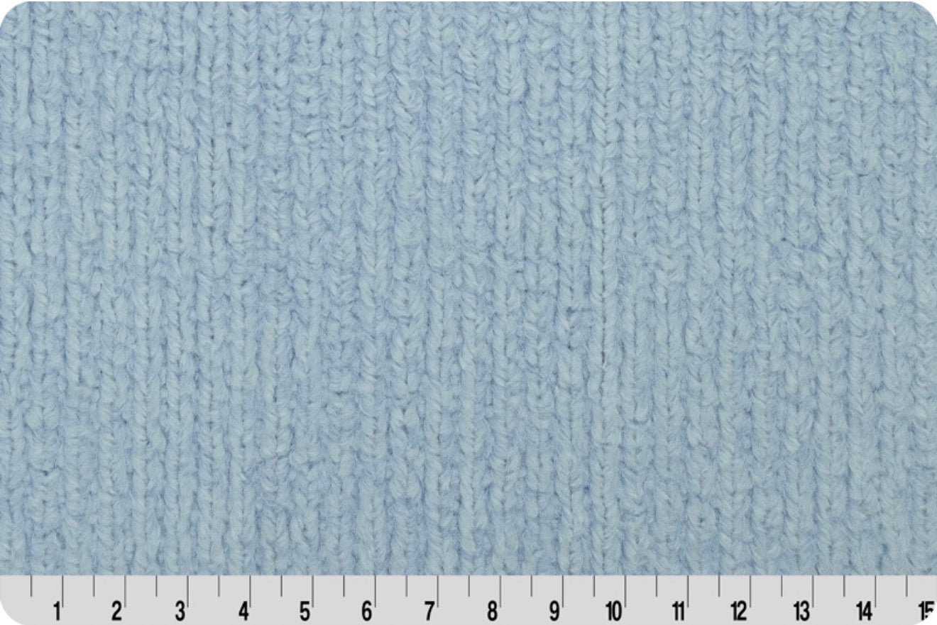 Personalized Baby Blue Weave Blanket