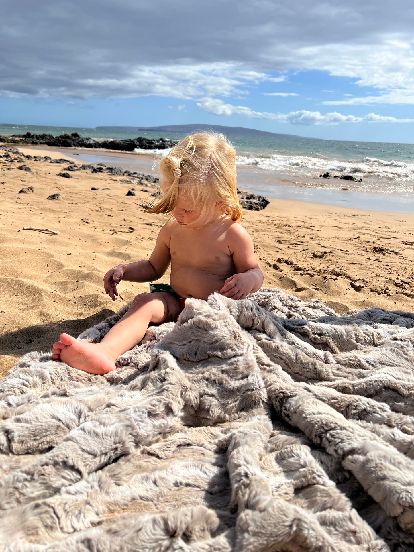 Personalized Adult Sand Shell Blanket