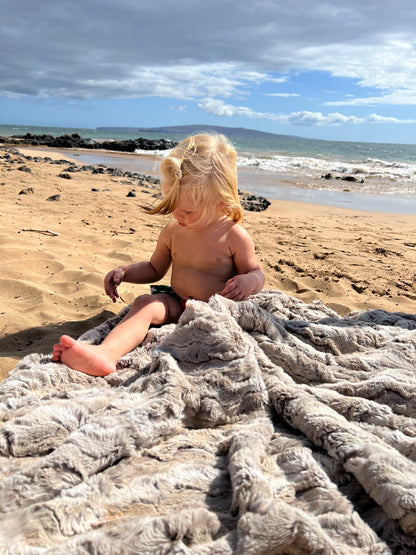 Personalized Adult Sand Shell Blanket