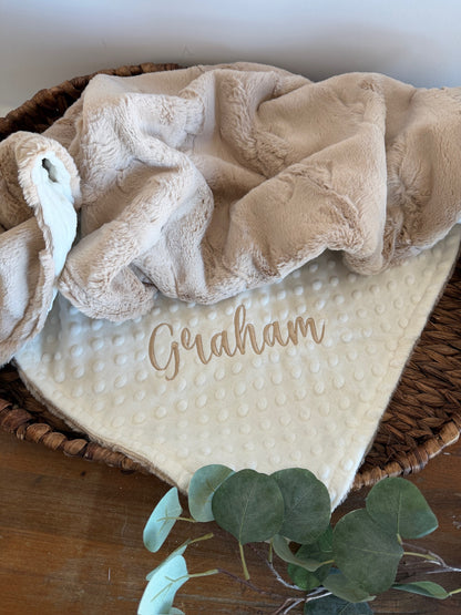 Personalized Latte Hide Blanket