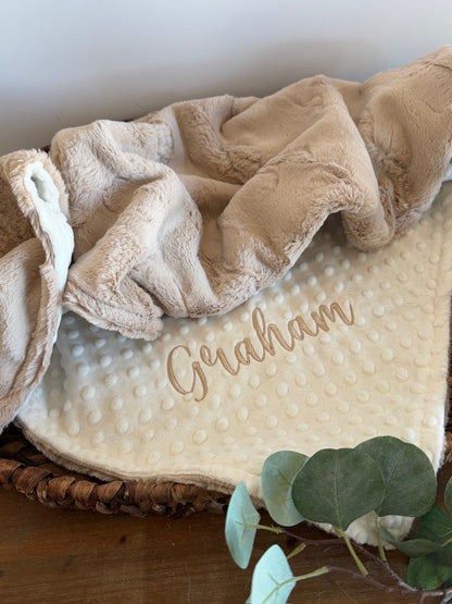 Personalized Latte Hide Blanket
