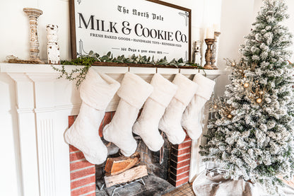 Ivory Seal Christmas Stocking - Personalized