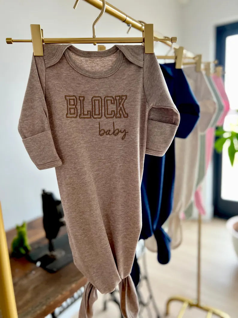 Newborn Knot Gown & Beanie