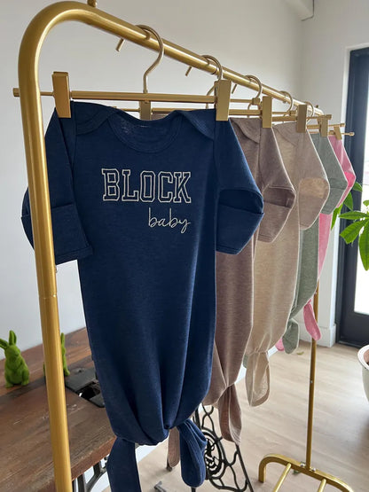 Newborn Knot Gown & Beanie