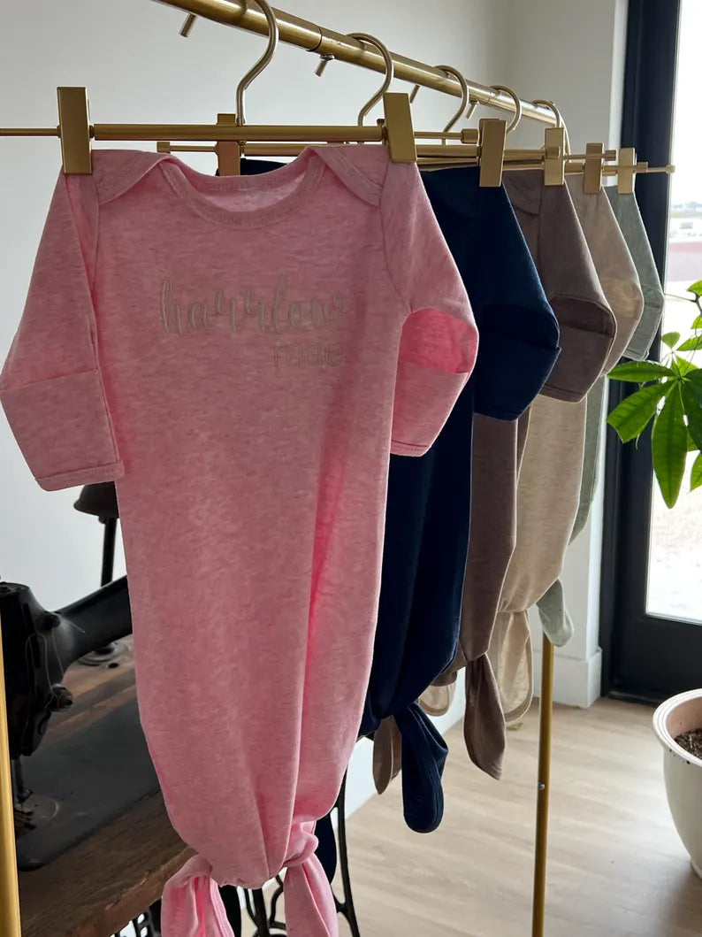 Newborn Knot Gown & Beanie