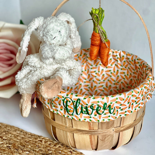 Personalized Easter Basket, Carrots, DF