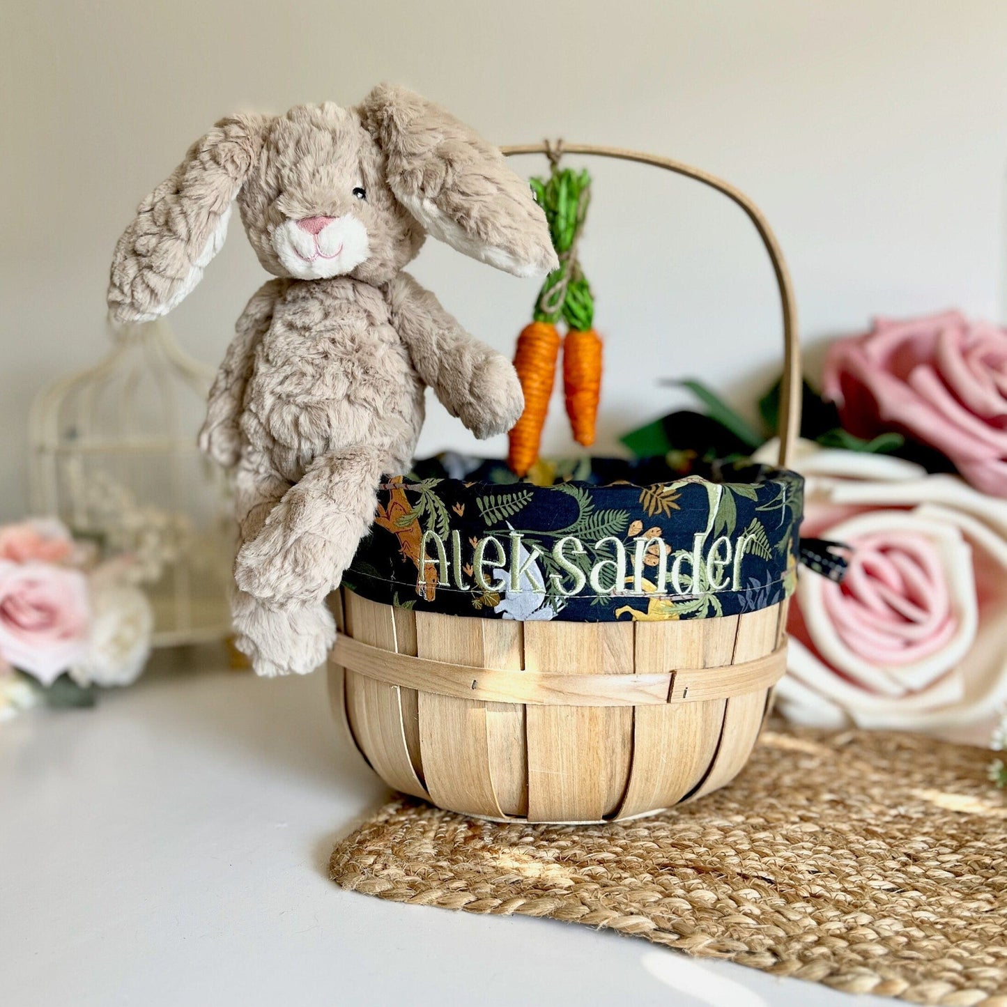 Personalized Easter Basket, Dinosaur, DF