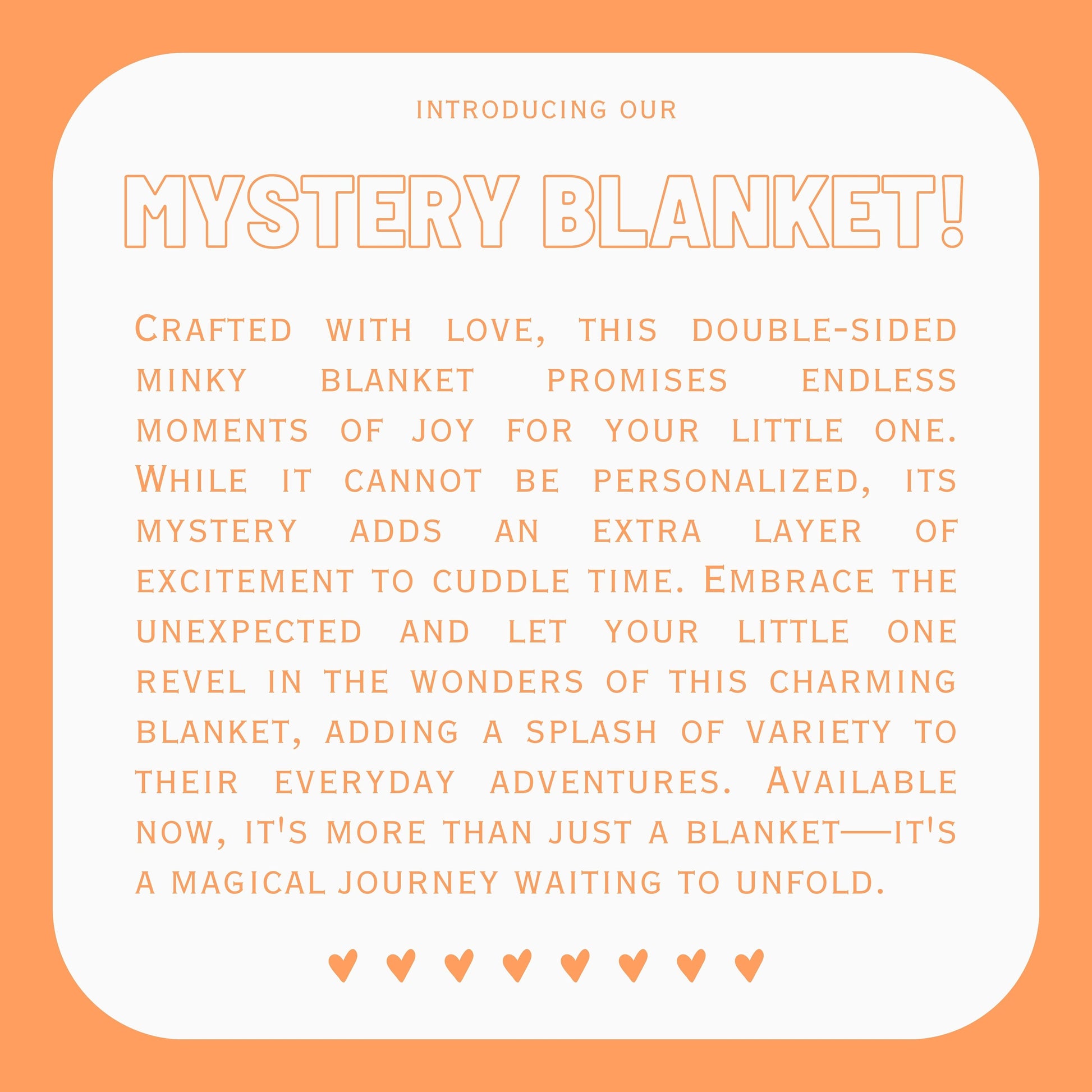 MYSTERY BLANKET! Surprise Baby Blanket, Double Sided Minky, Ultra Soft Baby Blanket