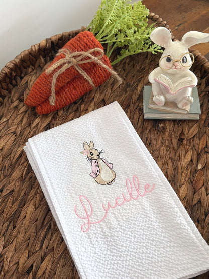 Girls Personalized Easter Basket Sash