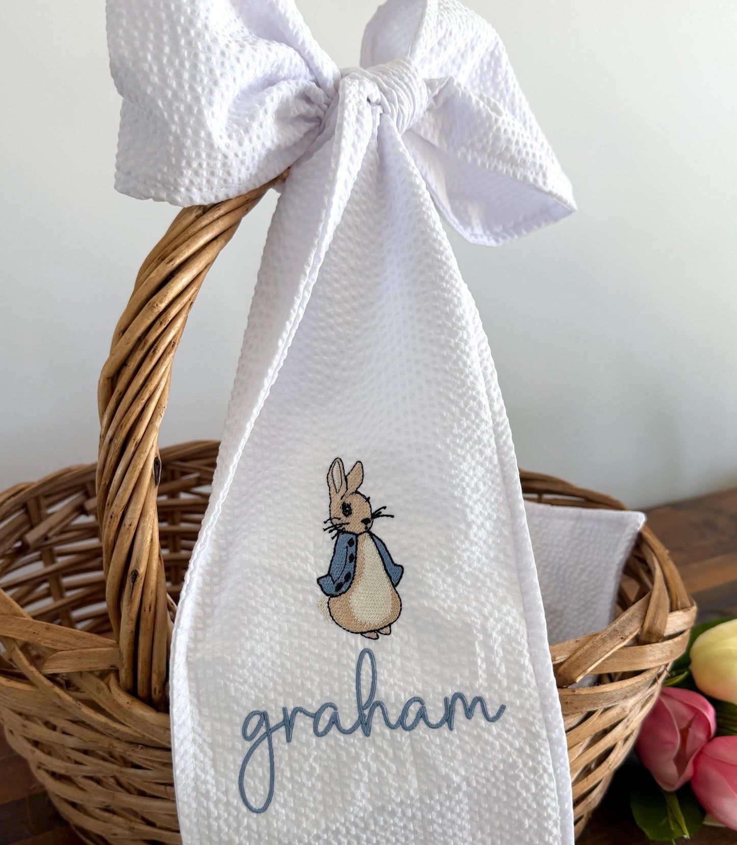 Boys Personalized Easter Basket Sash