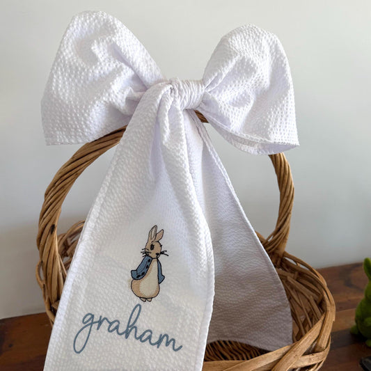 Boys Personalized Easter Basket Sash