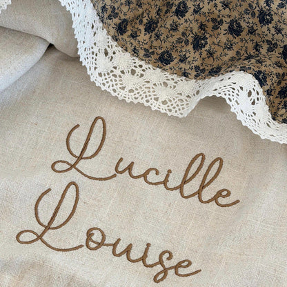 Vintage Inspired Lace Ruffle Blanket