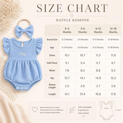 Personalized Muslin Baby Girl Romper