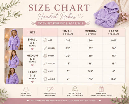Personalized Kids Hooded Robe