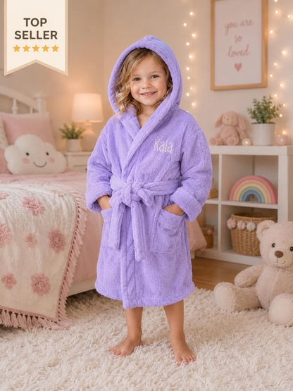 Personalized Kids Hooded Robe