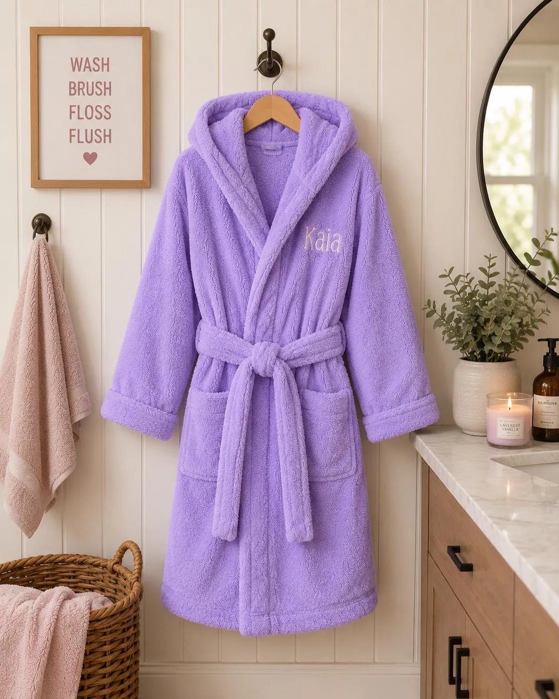 Personalized Kids Hooded Robe