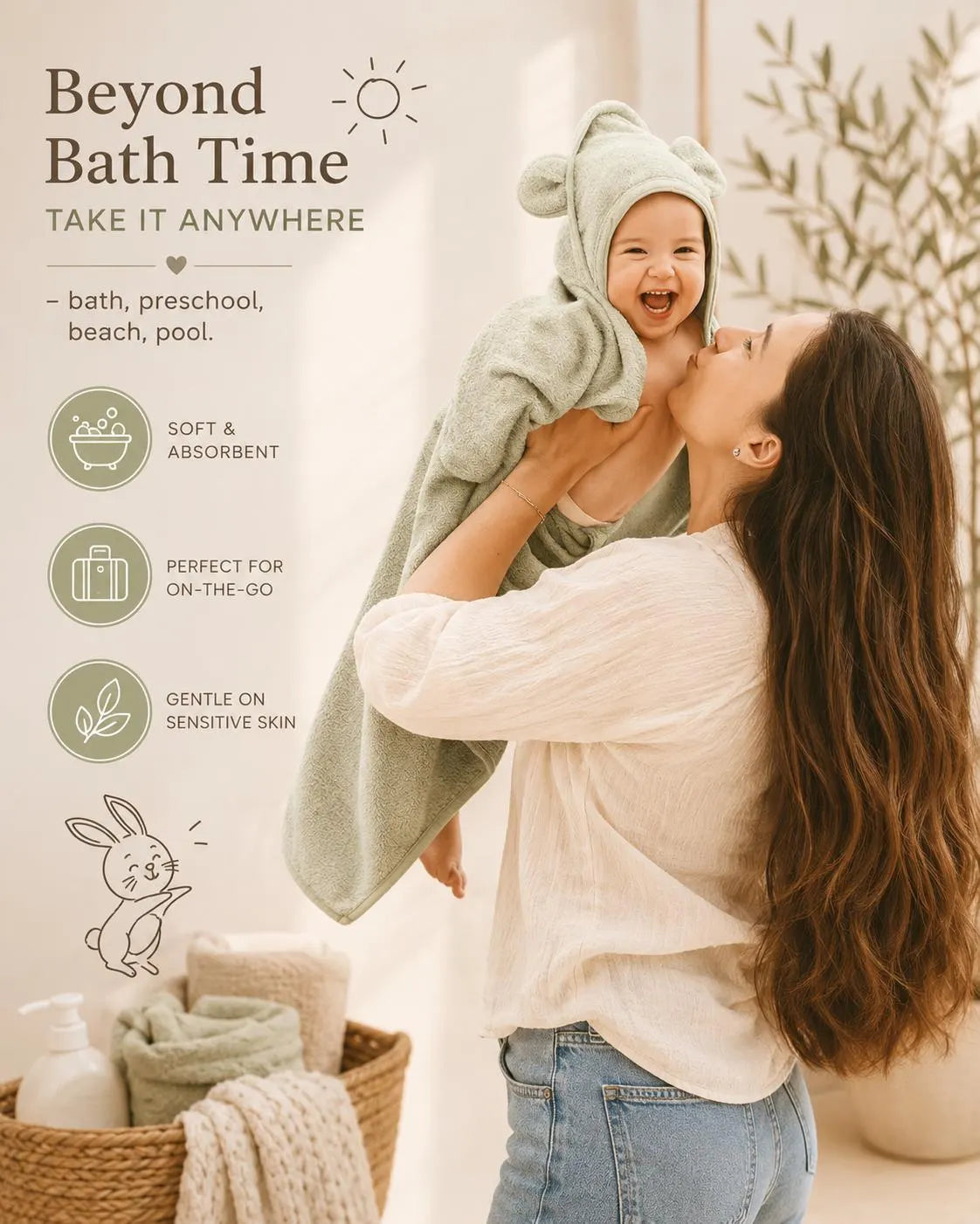 Personalized Hooded Baby Towel