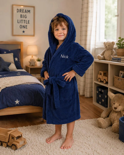 Personalized Kids Hooded Robe