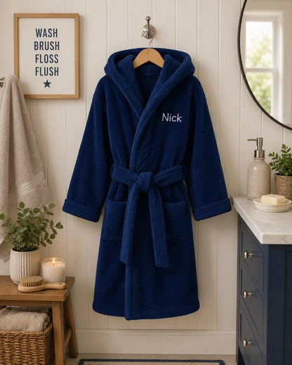 Personalized Kids Hooded Robe