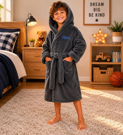 Personalized Kids Hooded Robe