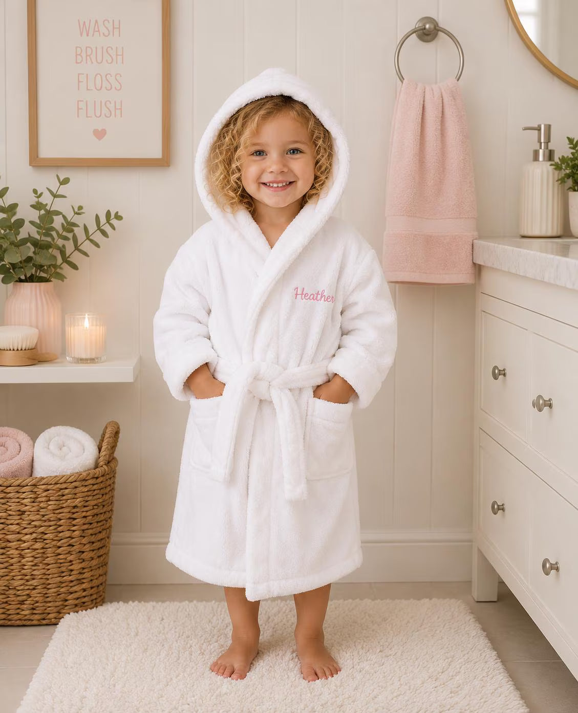 Personalized Kids Hooded Robe