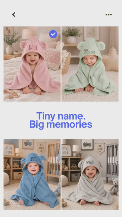 Personalized Hooded Baby Towel